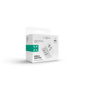 Cestovný adaptér FIXED pre EU, UK a USA/AUS, s 3xUSB-C a 2xUSB výstupom, GaN, PD 65W biely

 obrázok produktu 12 z 12