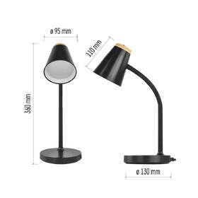 Stolná lampa EMOS Tara, 5 W, LED integrované, IP20 čierna

 obrázok produktu 6 z 7