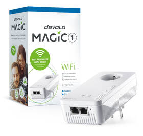 Sieťový rozvod LAN po 230V Devolo Magic 1 WiFi, rozšírenie 1ks 

 obrázok produktu 4 z 7