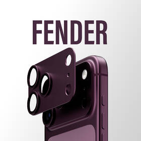 Tvrdené sklo PanzerGlass FENDER na Apple iPhone 18 Pro Max, ochranný hliníkový prvek fotoaparátu vínovej

 obrázok produktu 6 z 6