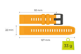 Remienok Mobile Origin Easy Strap Watch 22mm žltý

 obrázok produktu 3 z 6