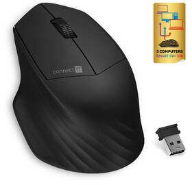 Myš Connect IT Triple SmartSwitch, 2.4 GHz, BT čierna

 obrázok produktu 2 z 8