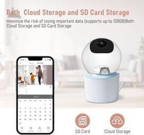 IP kamera IMMAX BABY, Wi-Fi, Tuya modrá

 obrázok produktu 7 z 9