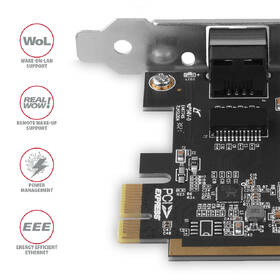 Sieťová karta Axagon PCEE-GRF, PCIe sieťová karta - 1x Gigabit Ethernet port strieborná

 obrázok produktu 3 z 3