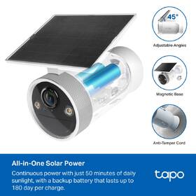 IP kamera TP-Link Tapo C465 4K Solar biela

 obrázok produktu 3 z 10