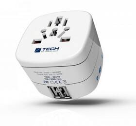 Cestovný adaptér TECH pro cizince v ČR, 2x USB biely

 obrázok produktu 2 z 2