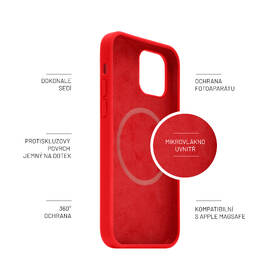 Kryt na mobil FIXED MagFlow s podporou MagSafe na Apple iPhone 14 Pro červený

 obrázok produktu 3 z 6
