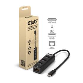 Dokovacia stanica Club3D USB-C 3.2/3xUSB-A 3.2/RJ45 1Gbps čierna

 obrázok produktu 1 z 2