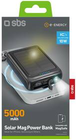Powerbank SBS MagSafe Solar 5000 mAh čierna

 obrázok produktu 1 z 3