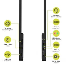 Monitor PORT CONNECT Nomad čierny

 obrázok produktu 6 z 6