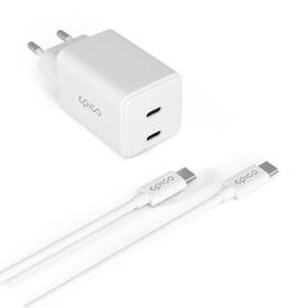 Nabíjačka do siete Epico UltraBoost GaN 45W 2x USB-C + kábel biela

 obrázok produktu 2 z 5