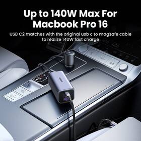 Adaptér do auta UGREEN 150 W USB-C s rozšírením o Hub USB-A/2xUSB-C čierny/strieborný

 obrázok produktu 2 z 9
