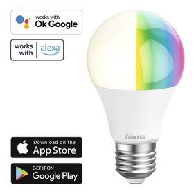 Inteligentná žiarovka Hama SmART E27 10W RGB, LED 

 obrázok produktu 4 z 6