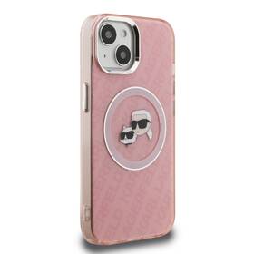 Kryt na mobil Karl Lagerfeld IML K&CH Heads Repeated Logo MagSafe na Apple iPhone 15 ružový

 obrázok produktu 1 z 6