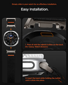 Remienok Spigen DuraPro Flex na Samsung Galaxy Watch 8 (40/44/46mm) čierny

 obrázok produktu 18 z 19