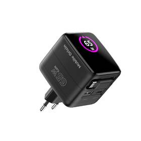 Nabíjačka do siete Mobile Origin Display Charger PW3 - 65W GaN USB-C/USB-A čierna

 obrázok produktu 1 z 12