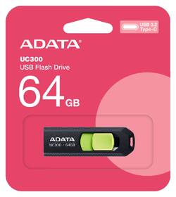 USB flashdisk ADATA UC300 64GB čierny/zelený

 obrázok produktu 2 z 4
