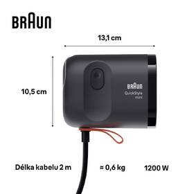Ručný naparovač odevov Braun GS1051BK čierny

 obrázok produktu 5 z 13