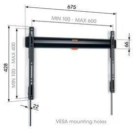 Držiak na TV Vogel’s TVM 3603 pevný, pre uhlopriečky 40" až 100", nosnosť 75 kg čierny

 obrázok produktu 1 z 9