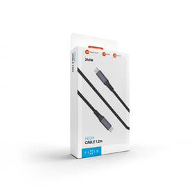 Kábel FIXED USB-C/USB-C, PD 3.1, 240W, 1,2 m sivý

 obrázok produktu 10 z 10