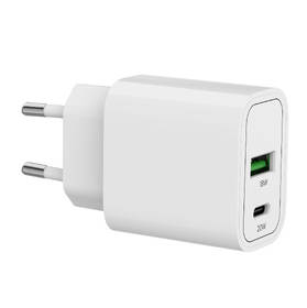 Nabíjačka do siete Mobile Origin 1x USB-A/1x USB-C PD20W biela

 obrázok produktu 6 z 15
