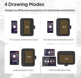 Grafický tablet UGEE Q6 

 obrázok produktu 3 z 9