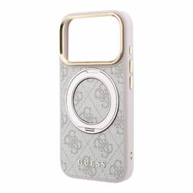Kryt na mobil Guess PU 4G Ring Stand MagSafe na Apple iPhone 18 Pro ružový

 obrázok produktu 1 z 6