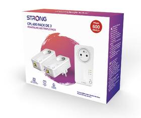 Sieťový rozvod LAN po 230V Strong Powerline 600 TRI FR, 3ks biely

 obrázok produktu 4 z 4