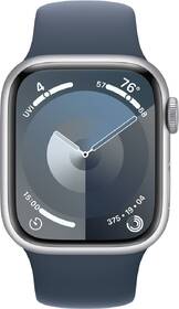 Inteligentné hodinky Apple GPS + Cellular 41mm puzdro zo strieborného hliníka - búrkovo modrý športový remienok - S/M 

 obrázok produktu 1 z 7