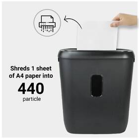 Skartovač DESQ 4 x 35 mm, 21l čierny

 obrázok produktu 8 z 15