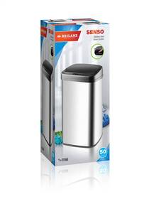 Bezdotykový odpadkový kôš BRILANZ SENZO 50 l čierny/nerez

 obrázok produktu 1 z 8