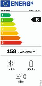 Chladnička s mrazničkou Whirlpool WHK2 5294 B7E1 biela

 obrázok produktu 1 z 17