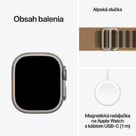 Inteligentné hodinky Apple GPS + Cellular 49 mm prírodný titán, púštny alpský ťah - S 

 obrázok produktu 6 z 6