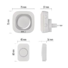 Zvonček bezdrôtový EMOS P5733W do zásuvky 

 obrázok produktu 6 z 12