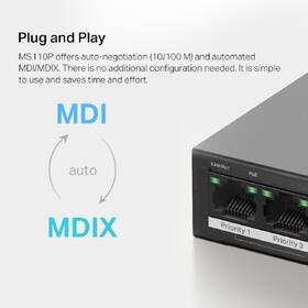Switch Mercusys MS110P 

 obrázok produktu 8 z 9