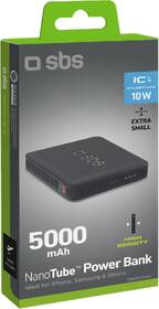 Powerbank SBS NanoTube USB-C 5 000 mAh čierna

 obrázok produktu 1 z 1