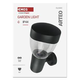 Nástenné svietidlo EMOS Arteo, ZGA010P, zahradní, E27, IP44, MAX 15W 

 obrázok produktu 7 z 11