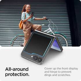 Tvrdené sklo Spigen tR EZ Fit na Samsung Galaxy Z Flip6/7 FE (2 ks) priehľadné

 obrázok produktu 9 z 12
