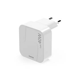 Nabíjačka do siete Hama GaN, 2x USB-C PD/QC 40 W biela

 obrázok produktu 1 z 6