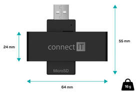 Čítačka eObčianok Connect IT CFF-3000-BK čierna

 obrázok produktu 3 z 6