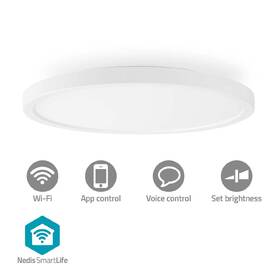LED stropné svietidlo Nedis SmartLife Wi-Fi, RGB, 29 cm biele

 obrázok produktu 2 z 9