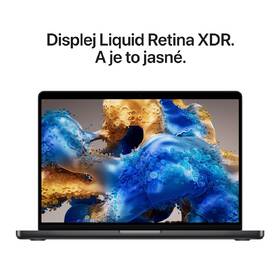 Notebook Apple CTO 14" s nanotexturou M5 Pro 15× CPU 16× GPU, 48 GB, 1 TB - kozmicky čierny SK 

 obrázok produktu 5 z 8