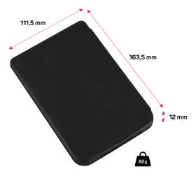 Puzdro pre čítačku e-kníh Connect IT pre PocketBook 616/627/632 (Basic Lux 4, Touch Lux 5, Touch HD3) čierne

 obrázok produktu 5 z 6