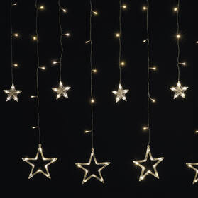 Vianočné osvetlenie EMOS 115 LED záves – hviezdy, 185 × 105 cm, vnútorné, teplá biela 

 obrázok produktu 2 z 5