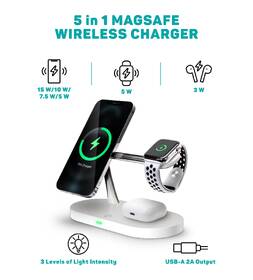Bezdrôtová nabíjačka Connect IT MultiCharge 5 v 1 MagSafe biela

 obrázok produktu 6 z 9