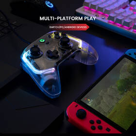 Gamepad GameSir T4 Kaleid RGB čierny/priehľadný

 obrázok produktu 10 z 12