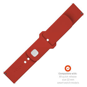 Remienok FIXED Silicone Sporty Strap s Quick Release 22mm červený

 obrázok produktu 3 z 5