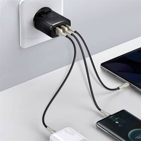Nabíjačka do siete Baseus 2x USB-A, 1x USB-C, 30W čierna

 obrázok produktu 5 z 11