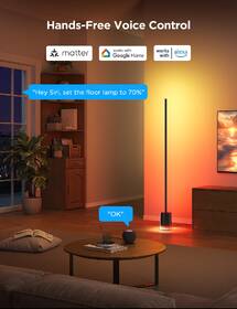 Stojacia lampa Govee Smart LED, RGBICWW + ovládač (Matter) 

 obrázok produktu 2 z 7