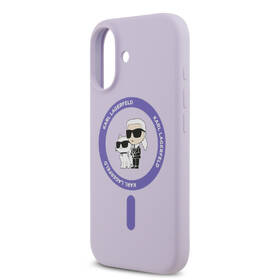 Kryt na mobil Karl Lagerfeld Liquid Silicone Karl and Choupette MagSafe na Apple iPhone 17 fialový

 obrázok produktu 5 z 7